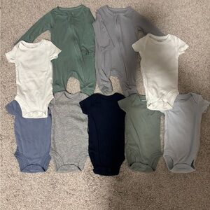 Carters Short Sleeve Bodysuit Cloud Island Long Sleeve Romper Newborn